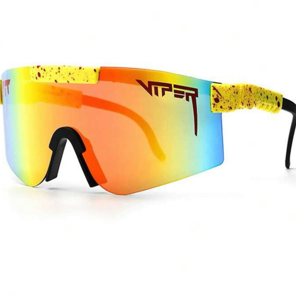 Pit Viper yellow multi color sunglasses unisex 🕶️